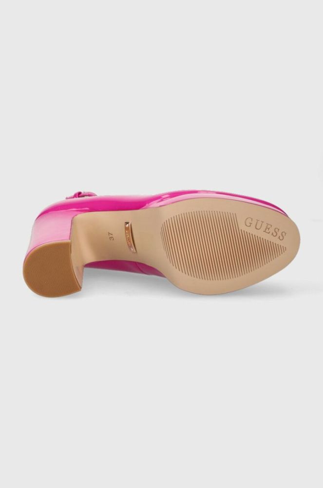 Туфлі Guess TEMIS колір рожевий каблук блок FL7TMS PAF08 фото 5