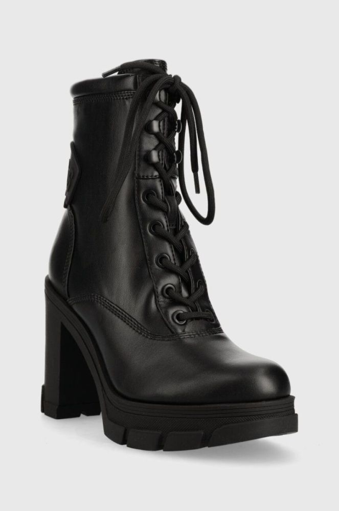 Черевики Guess XENNIA жіночі колір чорний каблук блок FL7XEN ELE10 фото 2