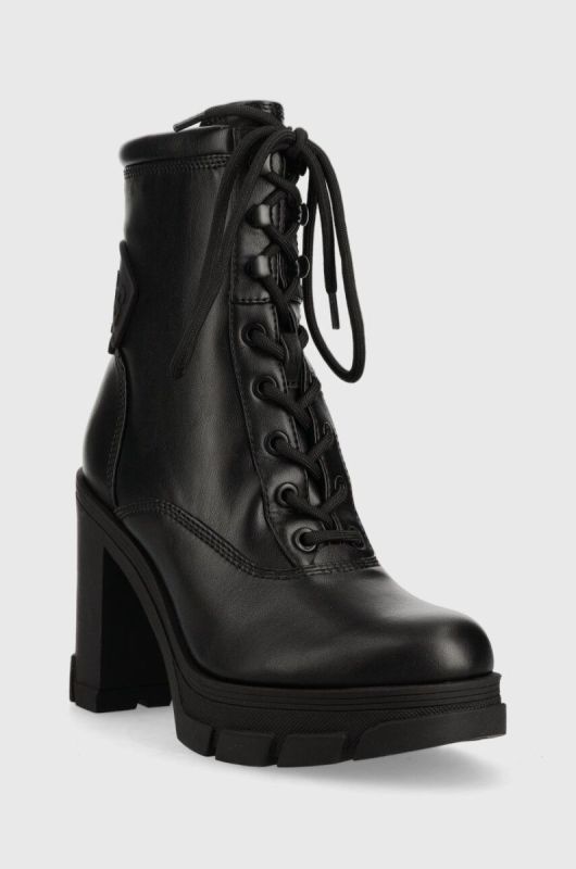 Черевики Guess XENNIA жіночі колір чорний каблук блок FL7XEN ELE10 фото 2