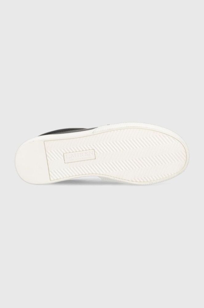 Шкіряні кеди Lauren Ralph Lauren Haddley жіночі колір чорний 802912347001 фото 5