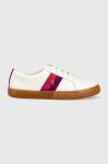 Шкіряні кросівки Lauren Ralph Lauren Janson IV колір білий 802912650002 Шкіряні кросівки Lauren Ralph Lauren Janson IV колір білий 802912650002