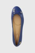 Шкіряні балетки Lauren Ralph Lauren Jayna колір синій  802824650018
