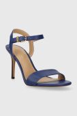 Шкіряні сандалі Lauren Ralph Lauren Gwen колір синій 802836571005