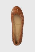 Шкіряні балетки Lauren Ralph Lauren Jayna колір коричневий  802912309002