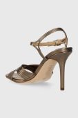 Шкіряні сандалі Lauren Ralph Lauren Madelaine колір золотий 802912330001