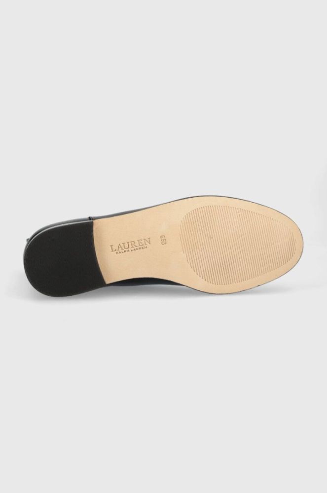 Шкіряні черевики Lauren Ralph Lauren Brylee жіночі колір чорний на плоскому ходу 802908354001 фото 5