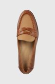 Мокасини Lauren Ralph Lauren Wren жіночі колір коричневий на плоскому ходу 802912325001