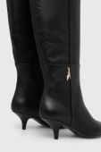 Шкіряні чоботи Patrizia Pepe жіночі колір чорний на шпильці 8Y0036 L048 K103