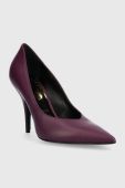 Шкіряні туфлі Patrizia Pepe колір фіолетовий 8Z0050 L048 M460