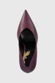 Шкіряні туфлі Patrizia Pepe колір фіолетовий 8Z0050 L048 M460
