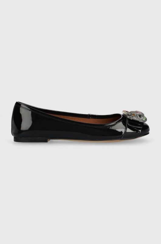 Шкіряні балетки Kurt Geiger London Mayfair Ballerina колір чорний  9989700319