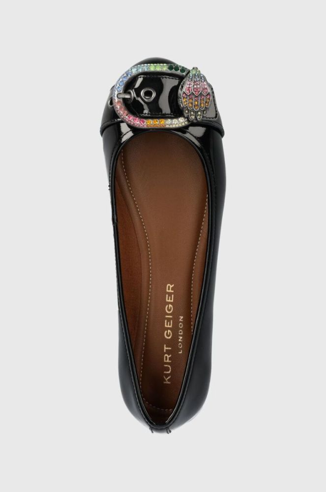 Шкіряні балетки Kurt Geiger London Mayfair Ballerina колір чорний  9989700319 фото 4