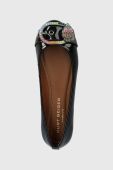 Шкіряні балетки Kurt Geiger London Mayfair Ballerina колір чорний  9989700319