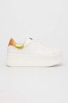 Шкіряні кросівки Kurt Geiger London Laney Pumped колір білий 9991919109 Шкіряні кросівки Kurt Geiger London Laney Pumped колір білий 9991919109