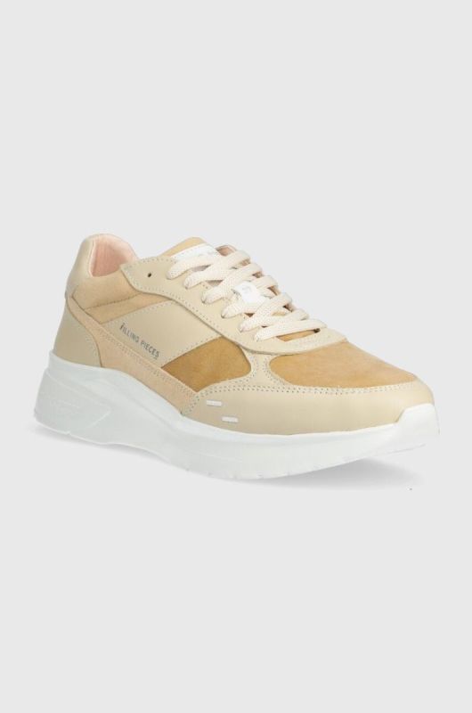 Замшеві кросівки Filling Pieces Jet Runner колір бежевий 17127361919 фото 2