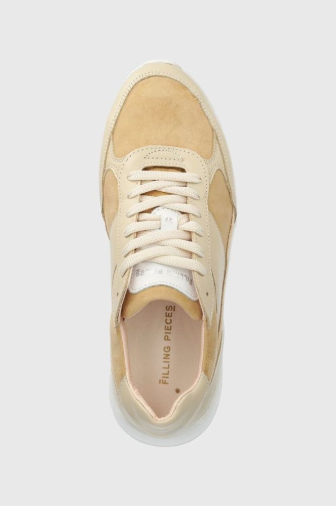Замшеві кросівки Filling Pieces Jet Runner колір бежевий 17127361919 фото 4