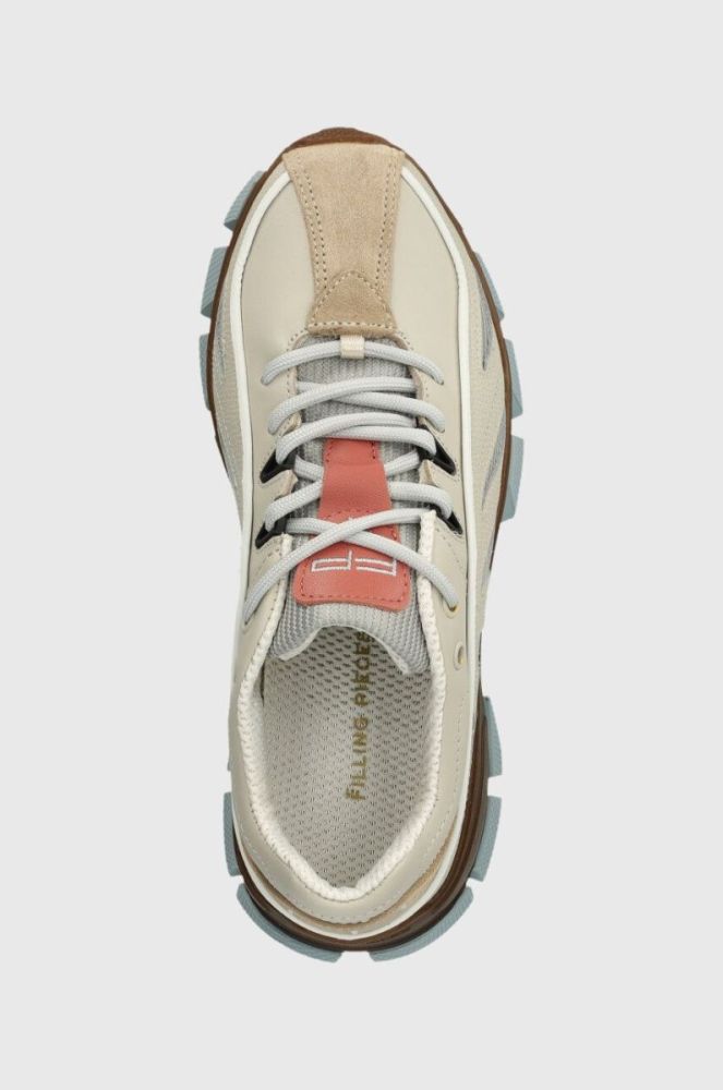 Шкіряні кросівки Filling Pieces Pace Radar колір бежевий 56098761797 фото 4