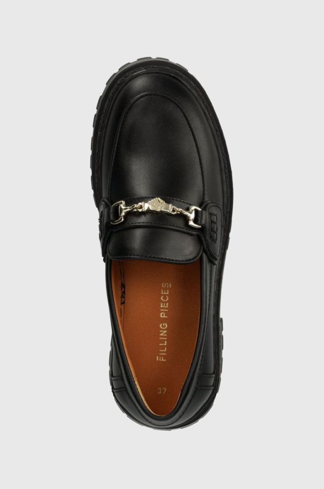 Шкіряні мокасини Filling Pieces Loafer Sierra жіночі колір чорний на плоскому ходу 44223051861 фото 4