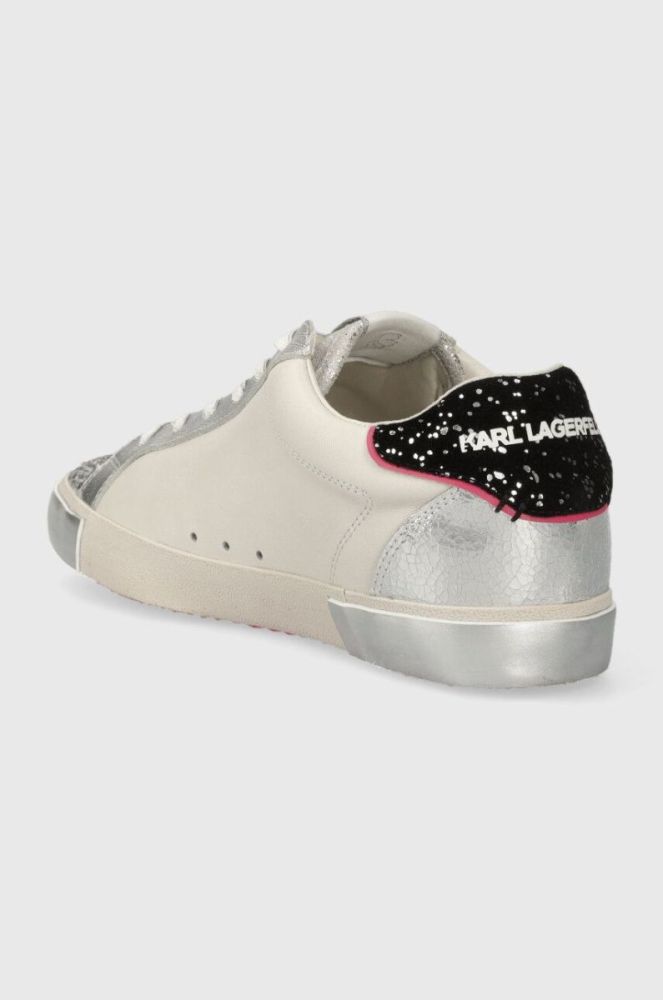 Шкіряні кросівки Karl Lagerfeld SKOOL KL60136F колір барвистий фото 3