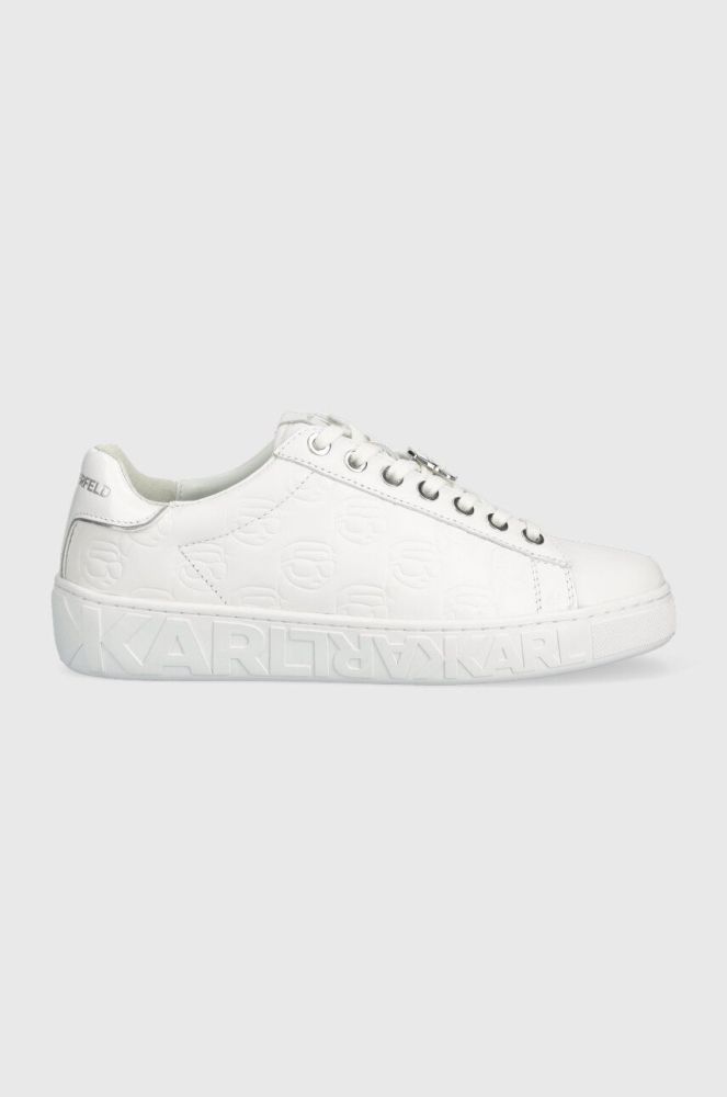 Шкіряні кросівки Karl Lagerfeld KUPSOLE III KC колір білий KL61023F