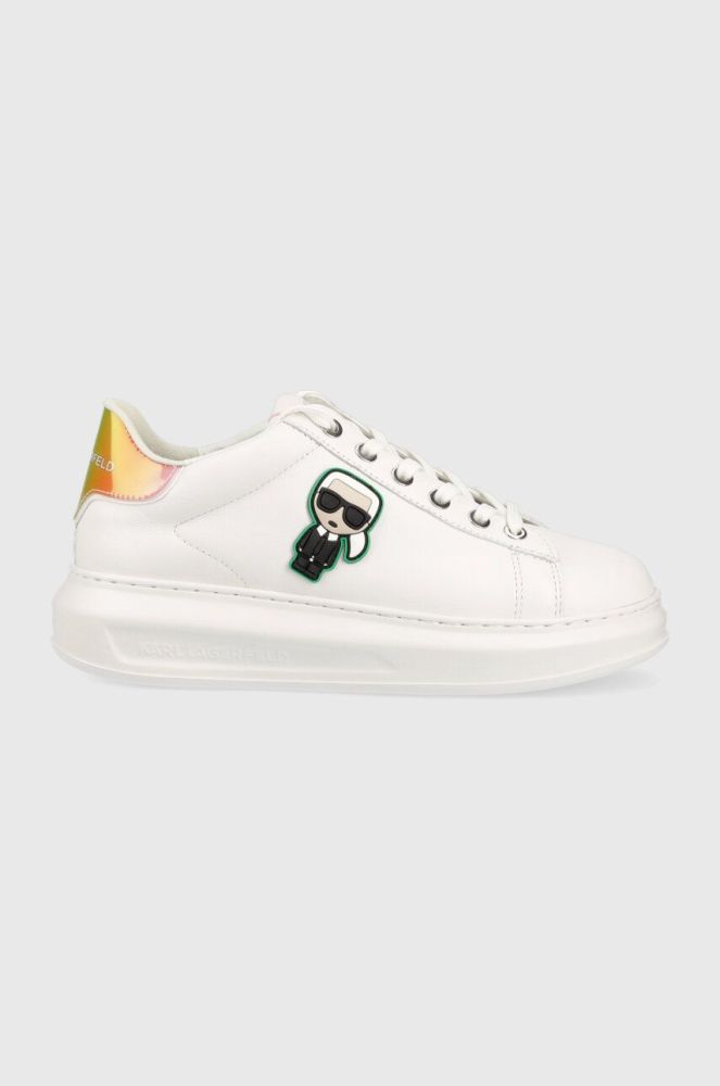 Шкіряні кросівки Karl Lagerfeld KAPRI колір білий KL62530G (3377775)