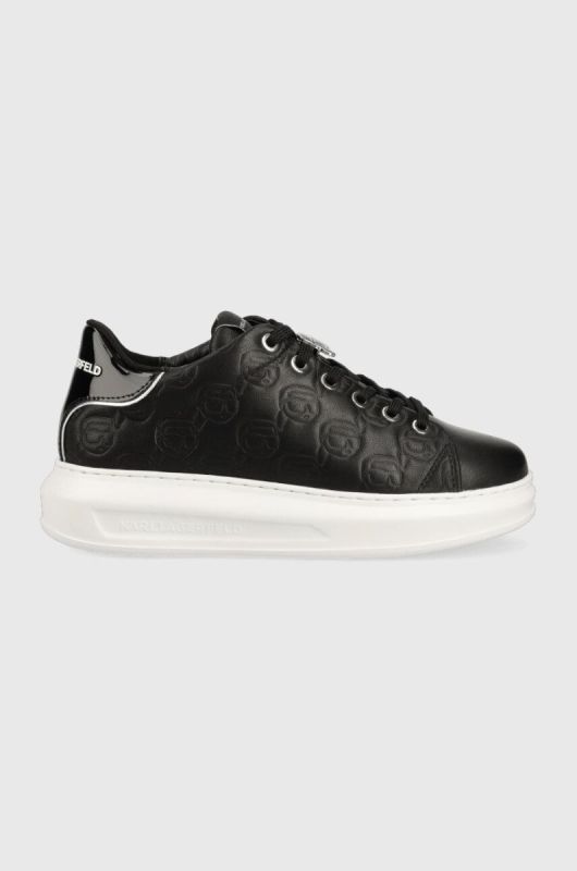 Шкіряні кросівки Karl Lagerfeld KAPRI KC колір чорний KL62523F