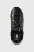 Шкіряні кросівки Karl Lagerfeld KAPRI колір чорний KL62515