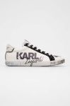 Шкіряні кросівки Karl Lagerfeld SKOOL колір білий KL60111 Шкіряні кросівки Karl Lagerfeld SKOOL колір білий KL60111