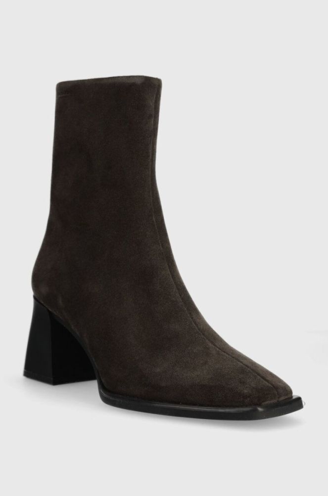 Замшеві черевики Vagabond Shoemakers HEDDA жіночі колір зелений каблук блок 5002.040.18 фото 2