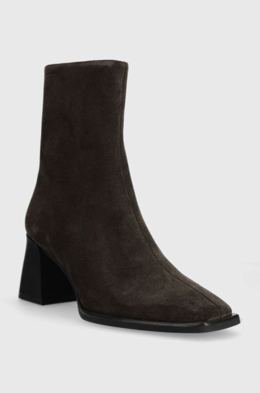 Замшеві черевики Vagabond Shoemakers HEDDA жіночі колір зелений каблук блок 5002.040.18 фото 2
