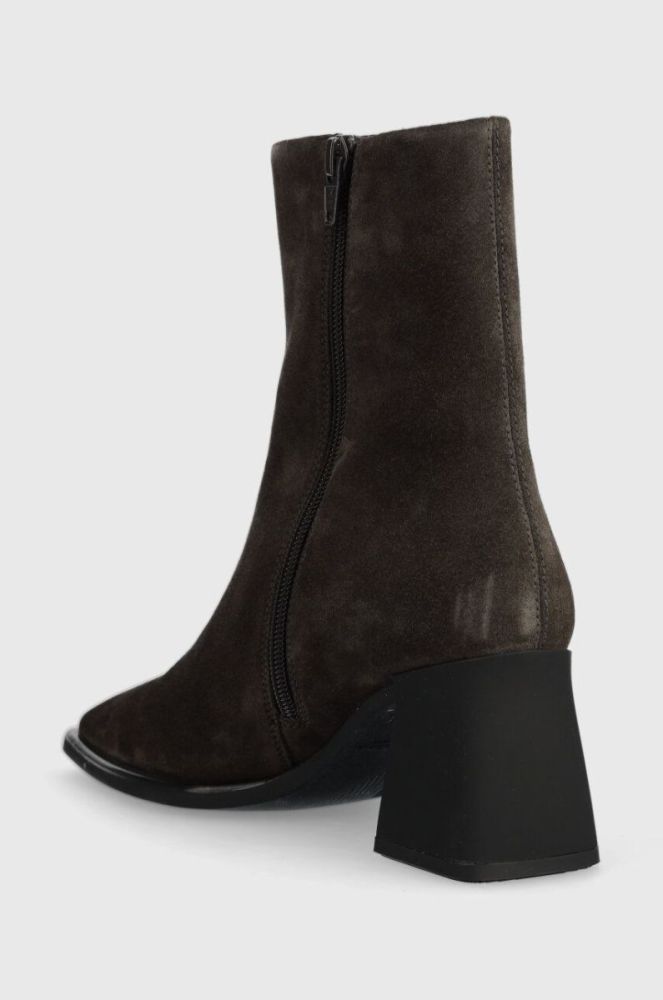 Замшеві черевики Vagabond Shoemakers HEDDA жіночі колір зелений каблук блок 5002.040.18 фото 3