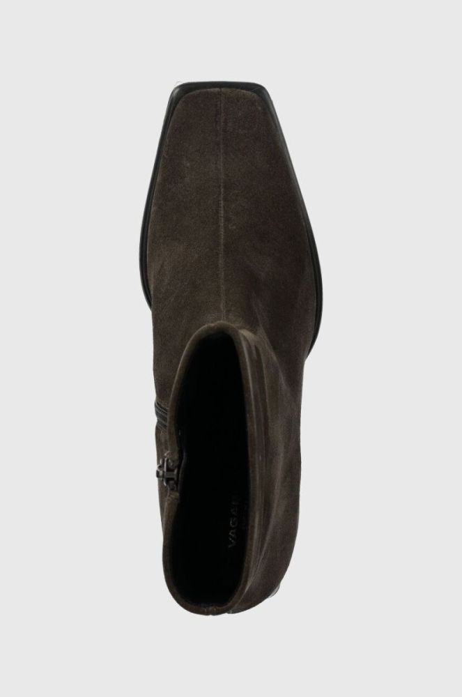 Замшеві черевики Vagabond Shoemakers HEDDA жіночі колір зелений каблук блок 5002.040.18 фото 4