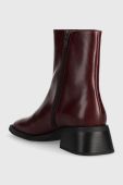 Шкіряні черевики Vagabond Shoemakers BLANCA жіночі колір бордовий на плоскому ходу 5217.201.39