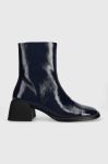 Шкіряні черевики Vagabond Shoemakers ANSIE жіночі колір синій каблук блок 5445.060.64 Шкіряні черевики Vagabond Shoemakers ANSIE жіночі колір синій каблук блок 5445.060.64