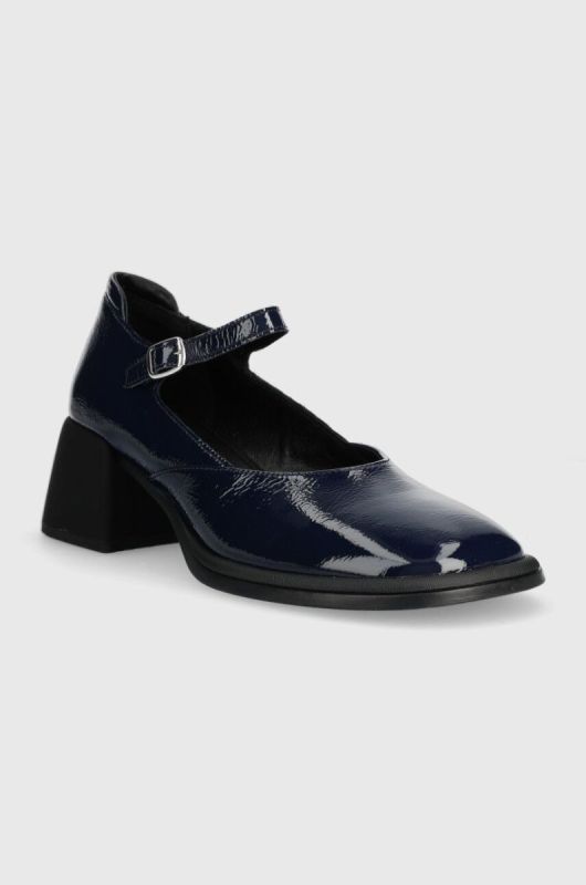 Шкіряні туфлі Vagabond Shoemakers ANSIE колір синій каблук блок 5445.260.64 фото 2
