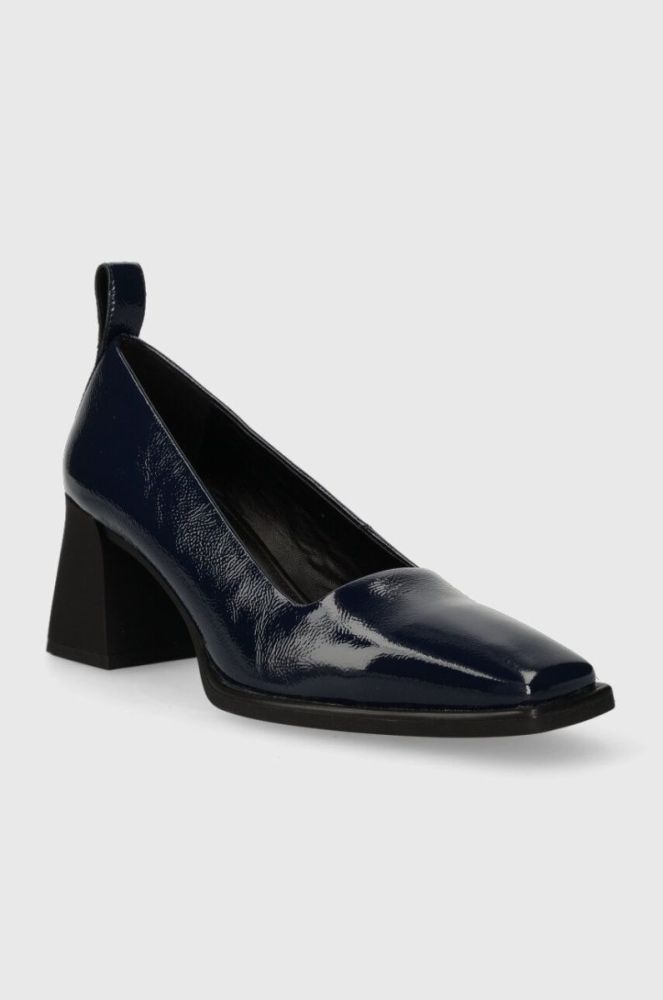 Шкіряні туфлі Vagabond Shoemakers HEDDA колір синій каблук блок 5303.160.64 фото 2