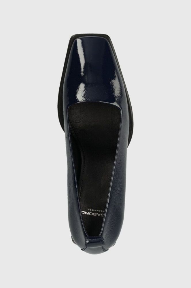 Шкіряні туфлі Vagabond Shoemakers HEDDA колір синій каблук блок 5303.160.64 фото 4