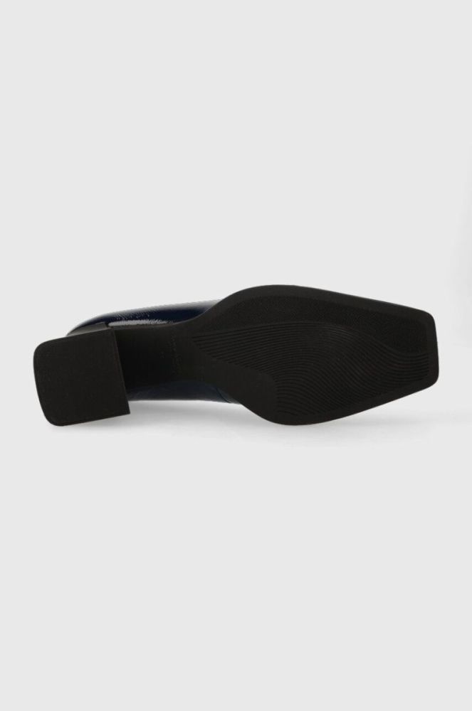 Шкіряні туфлі Vagabond Shoemakers HEDDA колір синій каблук блок 5303.160.64 фото 5