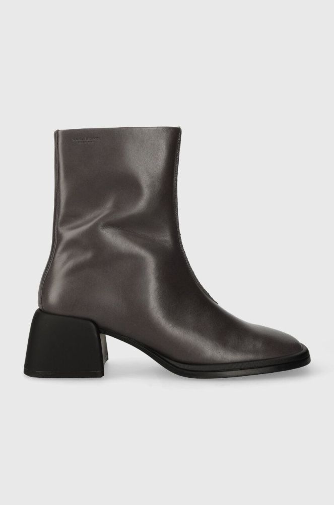 Шкіряні черевики Vagabond Shoemakers ANSIE жіночі колір сірий на плоскому ходу 5445.001.18