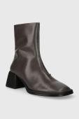 Шкіряні черевики Vagabond Shoemakers ANSIE жіночі колір сірий на плоскому ходу 5445.001.18