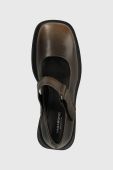 Шкіряні туфлі Vagabond Shoemakers DORAH колір коричневий каблук блок 5542.118.19 Шкіряні туфлі Vagabond Shoemakers DORAH колір коричневий каблук блок 5542.118.19
