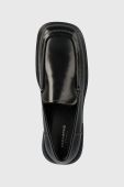 Шкіряні мокасини Vagabond Shoemakers JACLYN жіночі колір чорний на плоскому ходу 5638.104.20