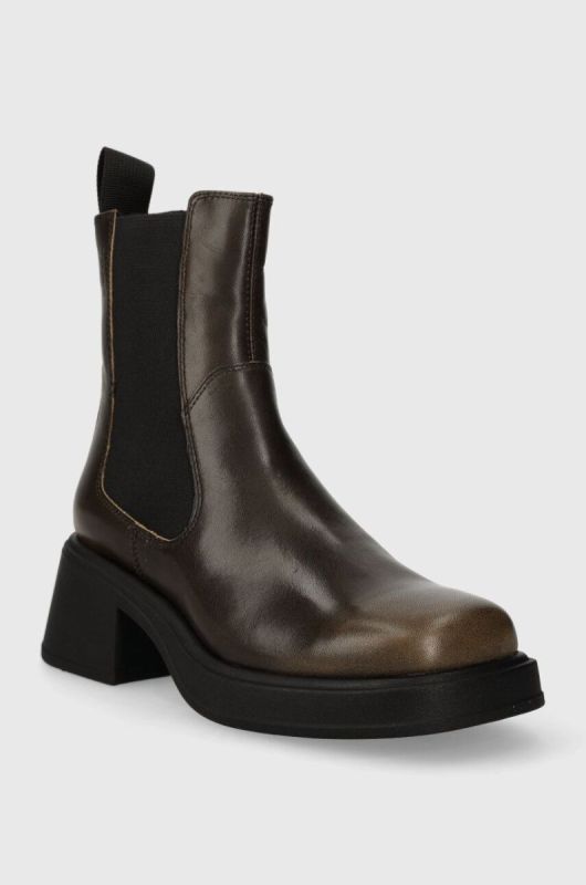Шкіряні черевики Vagabond Shoemakers DORAH жіночі колір коричневий каблук блок 5642.018.19 фото 2