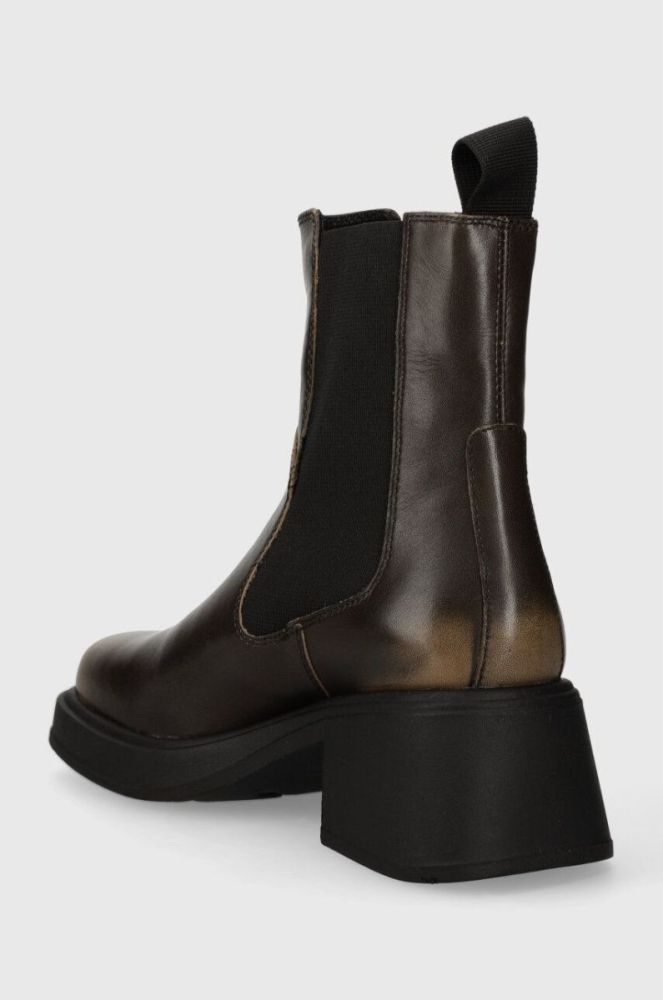 Шкіряні черевики Vagabond Shoemakers DORAH жіночі колір коричневий каблук блок 5642.018.19 фото 3