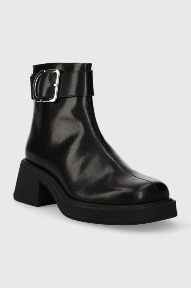Шкіряні черевики Vagabond Shoemakers DORAH жіночі колір чорний каблук блок 5642.201.20 фото 2