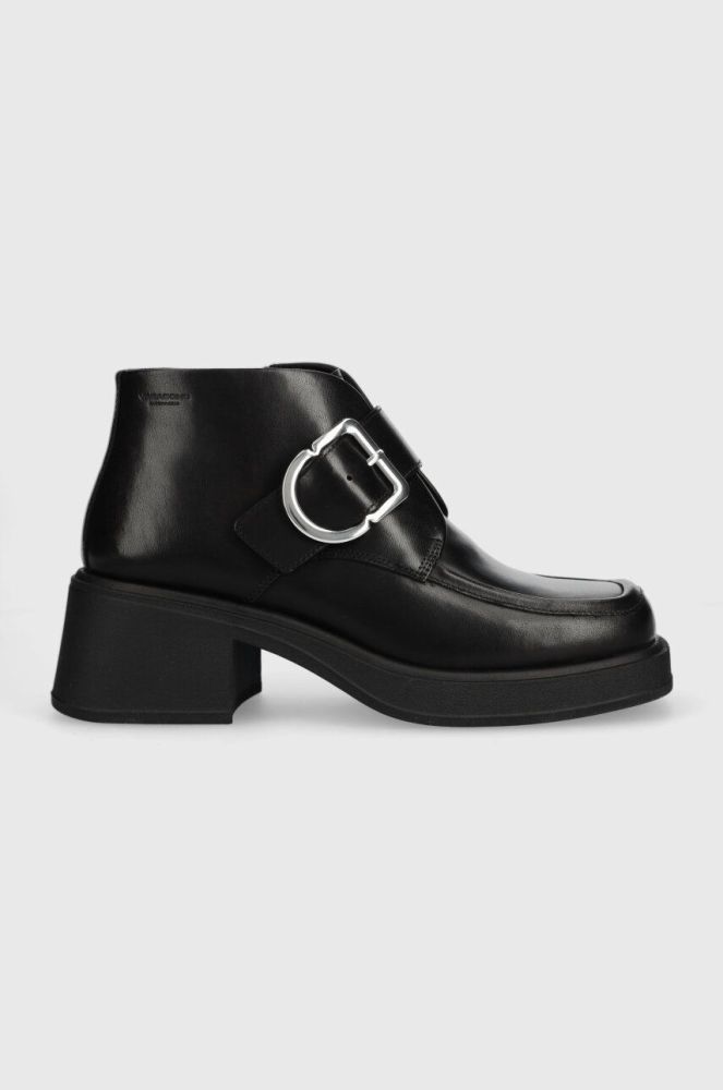 Шкіряні черевики Vagabond Shoemakers DORAH жіночі колір чорний каблук блок 5642.301.20