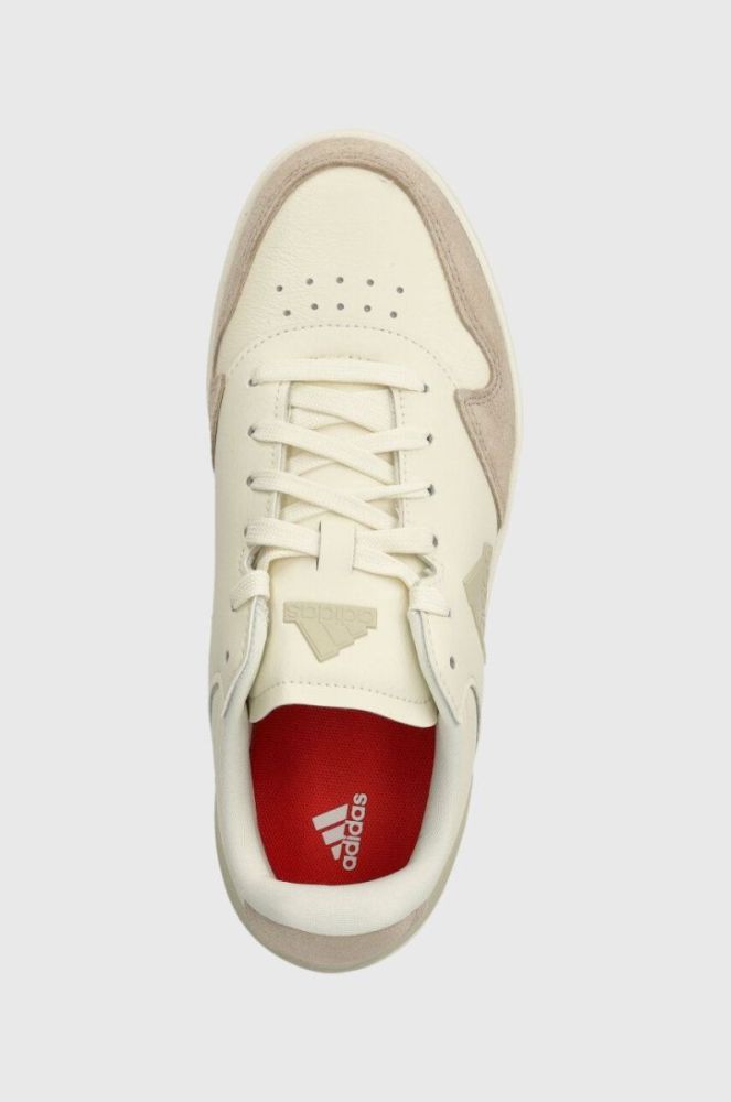 Шкіряні кросівки adidas KANTANA колір бежевий фото 4