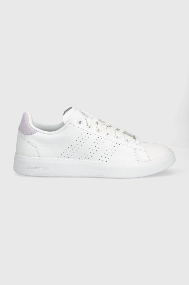 Шкіряні кросівки adidas ADVANTAGE PREMIUM колір білий
