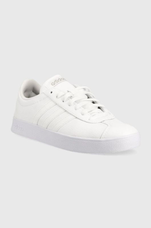 Шкіряні кросівки adidas COURT колір білий фото 2