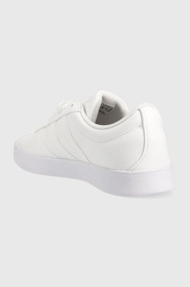 Шкіряні кросівки adidas COURT колір білий фото 3